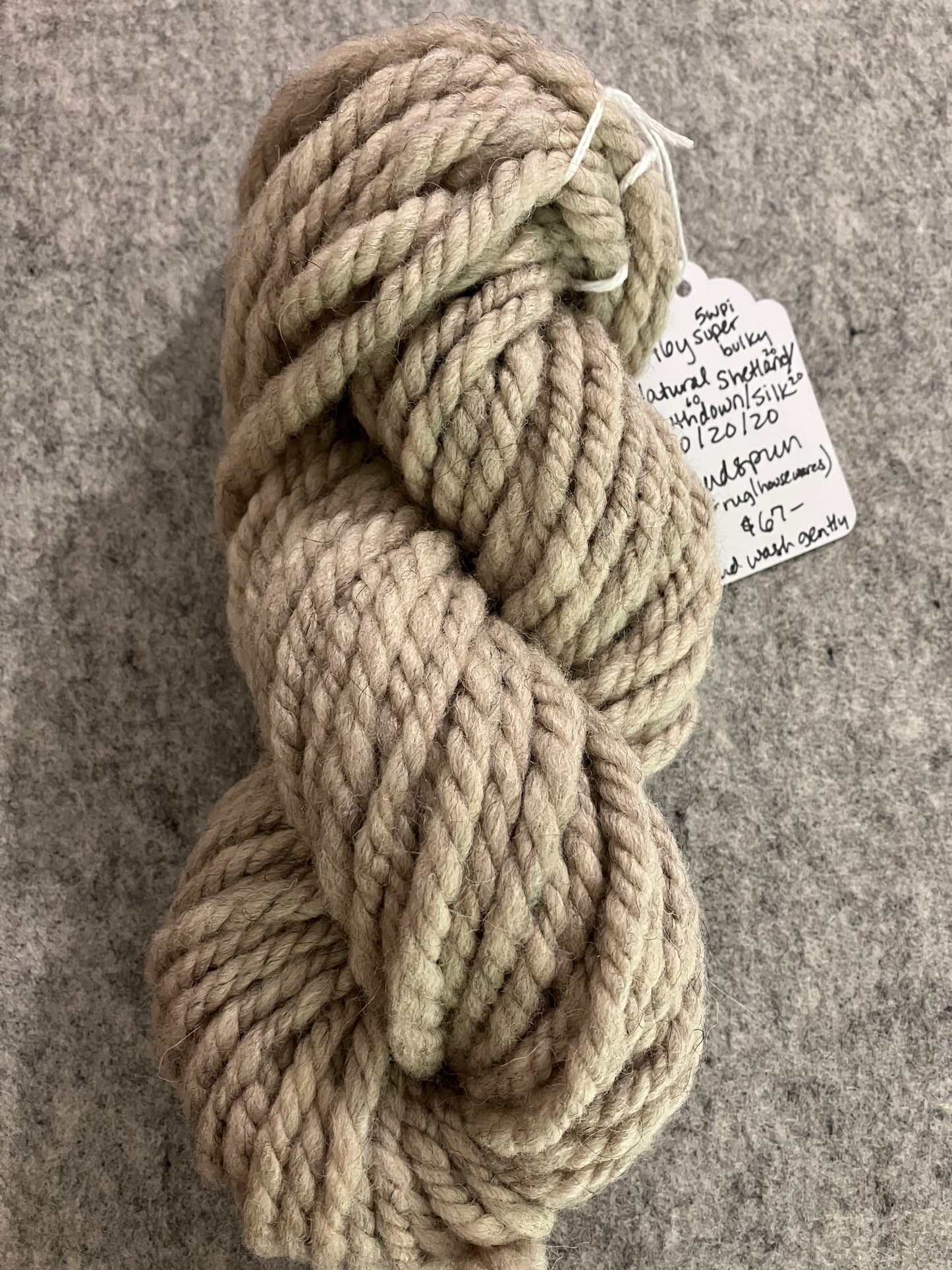 Southdown Shetland Silk handspun yarn