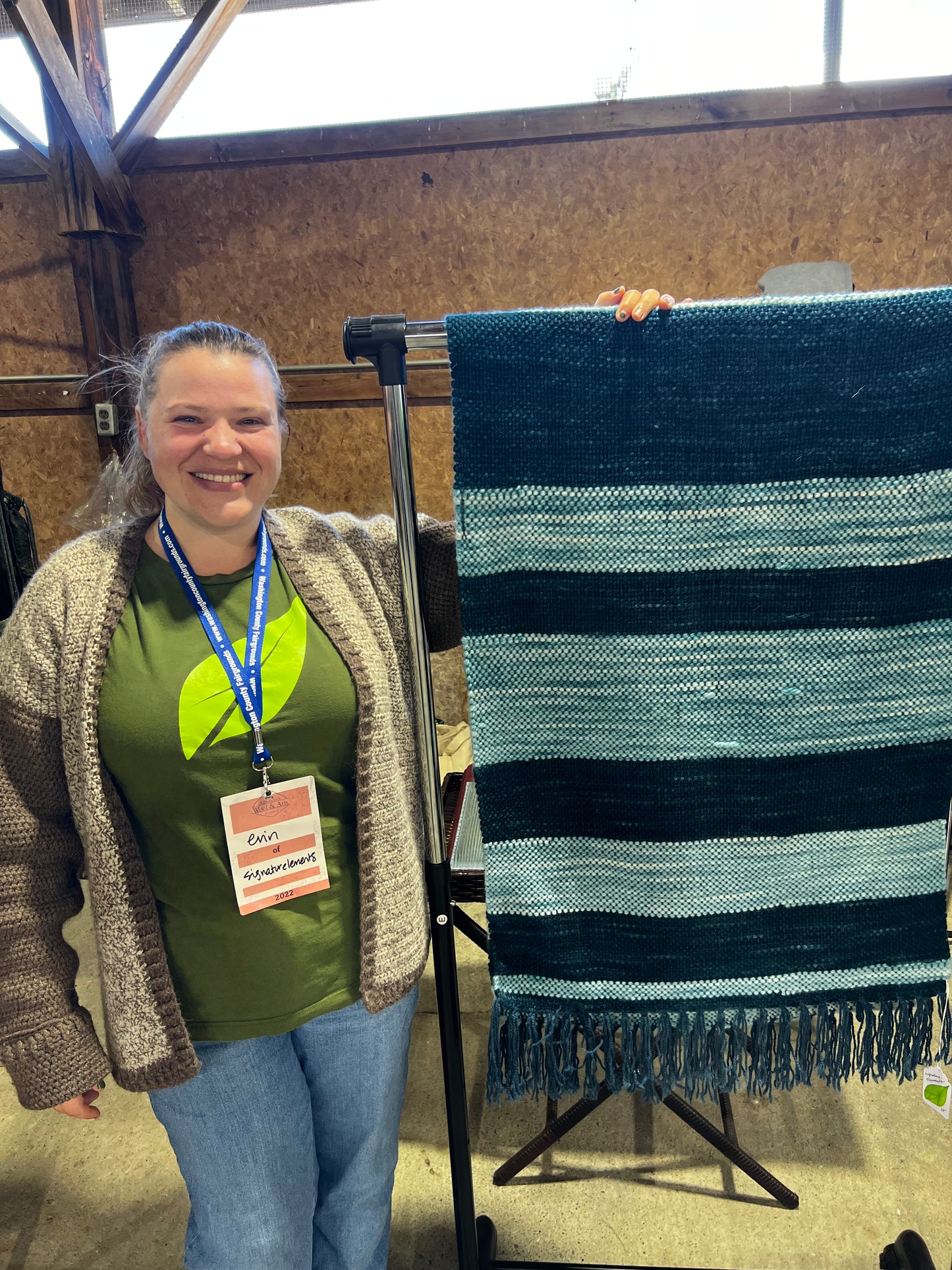 One of a Kind Hand woven hand dyed wool runner Rug mat