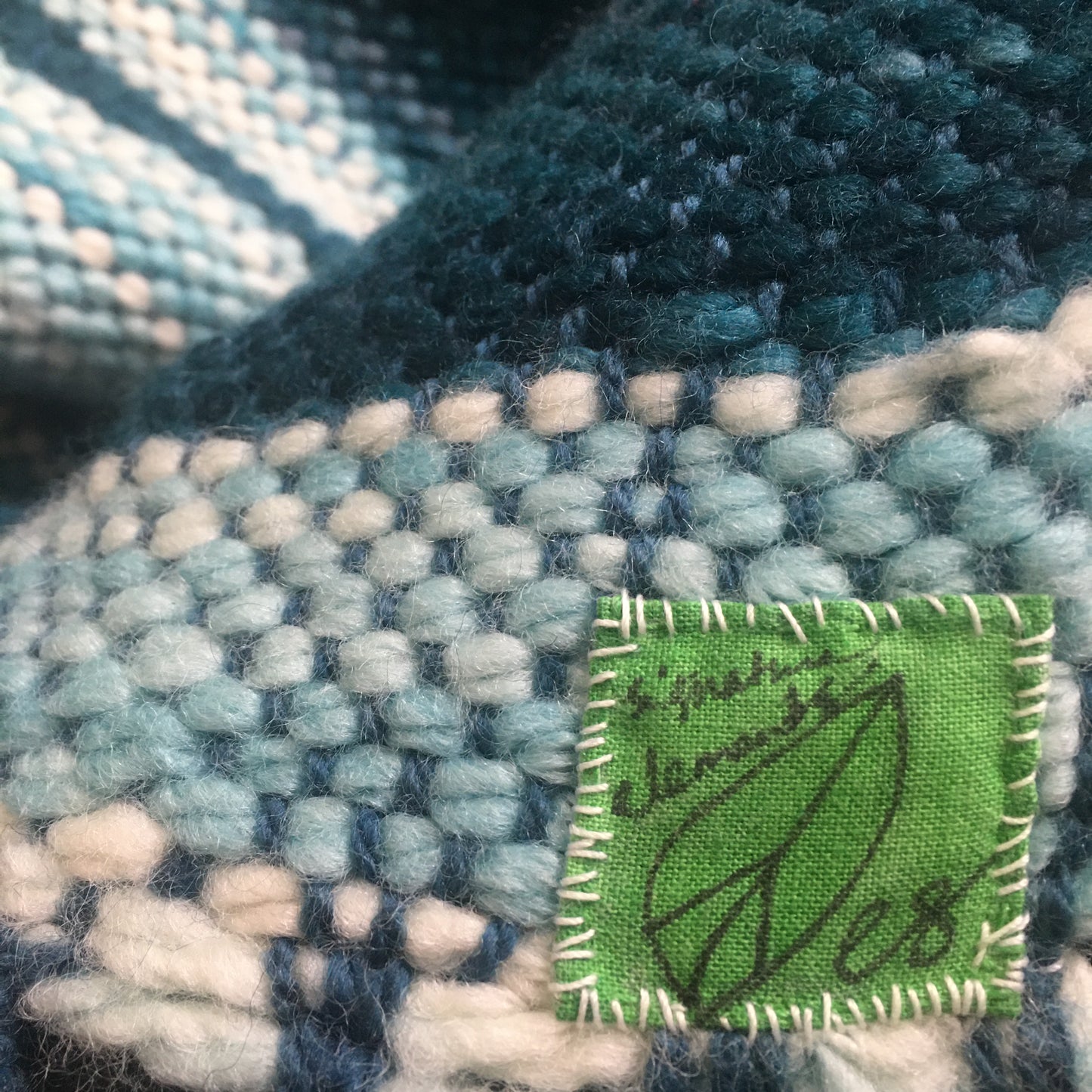 One of a Kind Hand woven hand dyed wool runner Rug mat