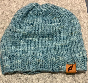 Larimar Hand knit hand dyed hat