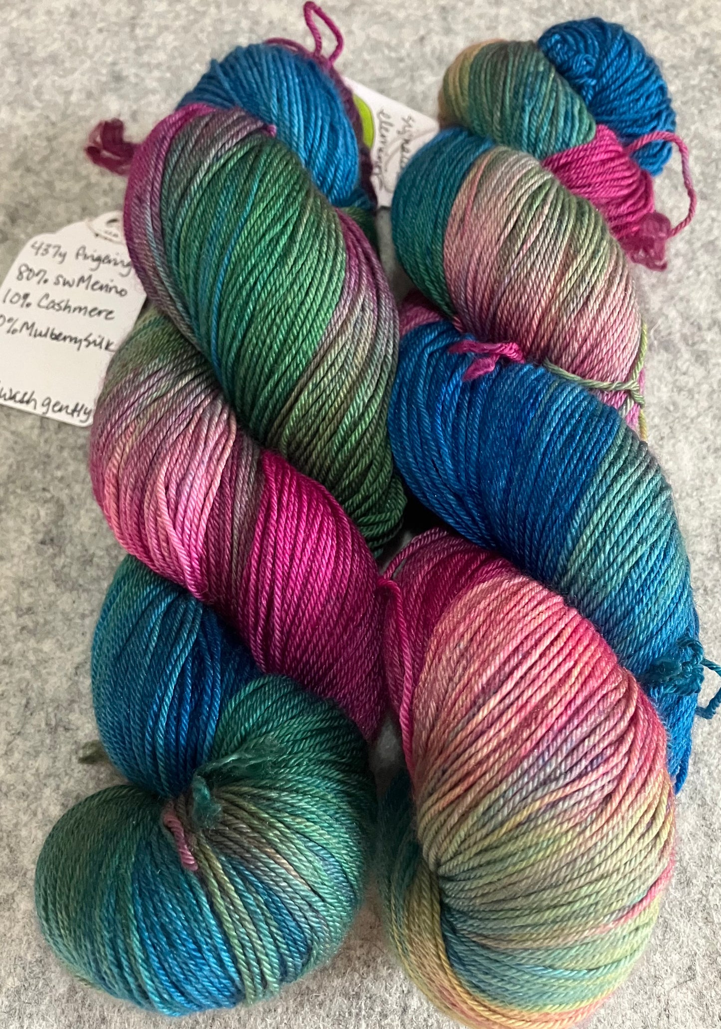 Fingering SWMerino Silk Cashmere Yarn