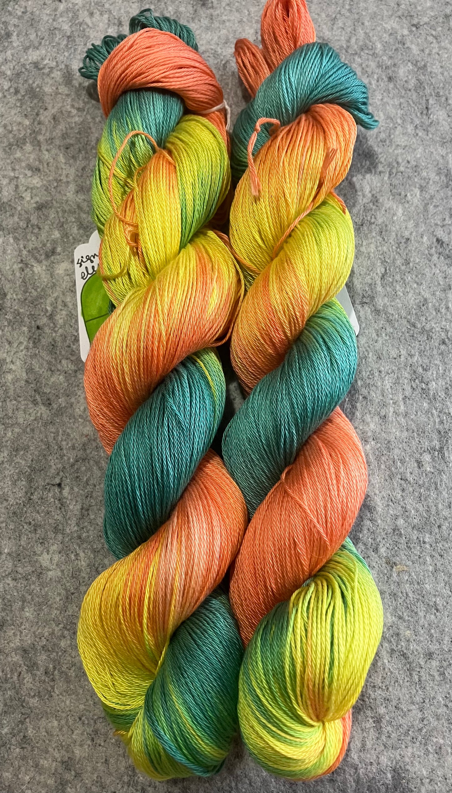 Pima Cotton hand dyed yarn