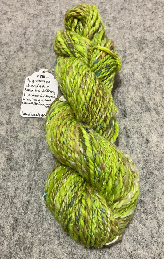 signaturelements 98y worsted handspun yarn ooak