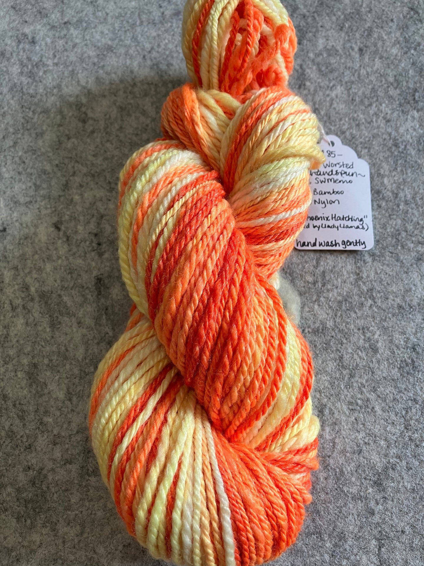 Phoenix Hatchling handspun yarn
