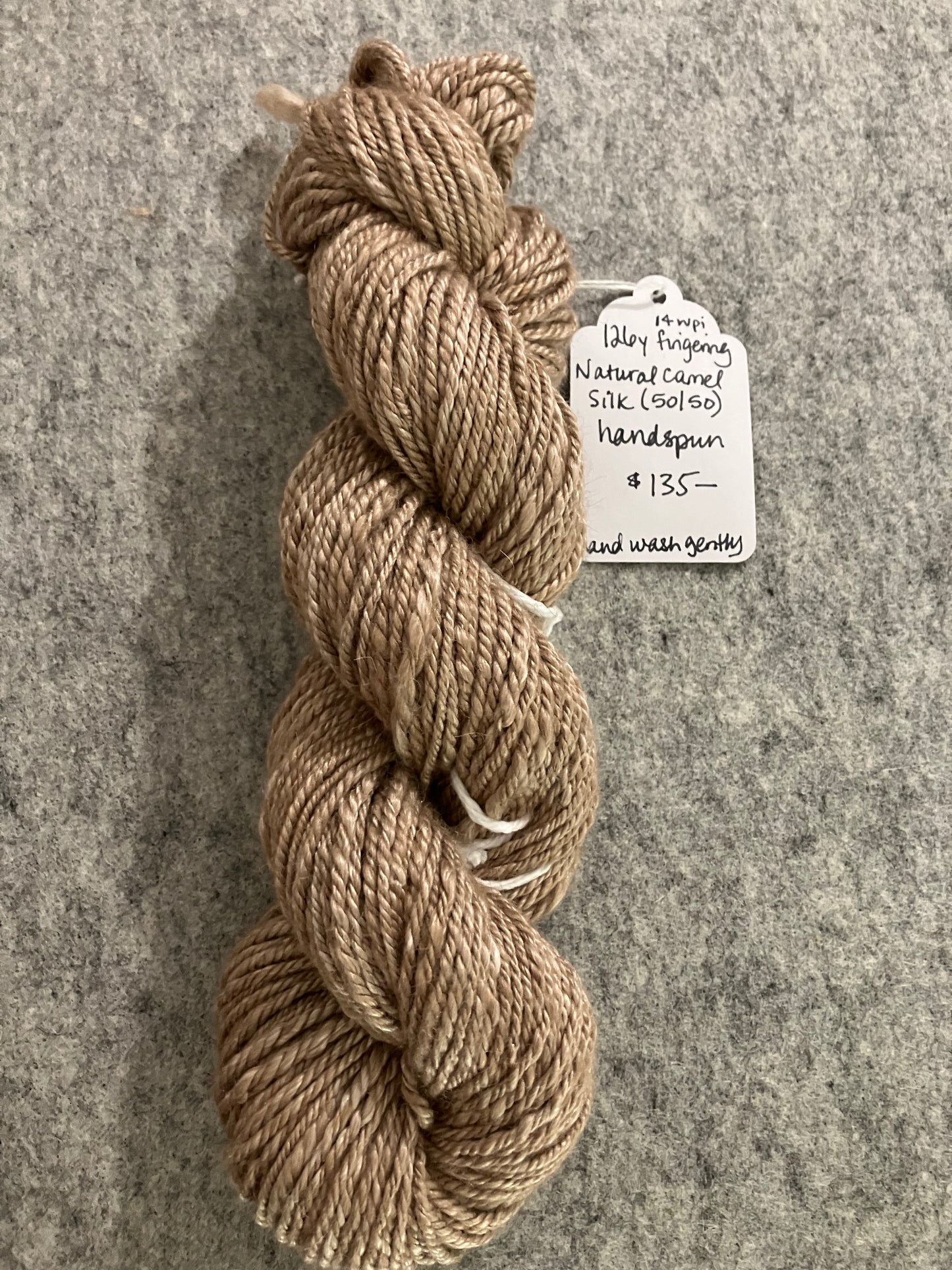 Camel Silk handspun yarn