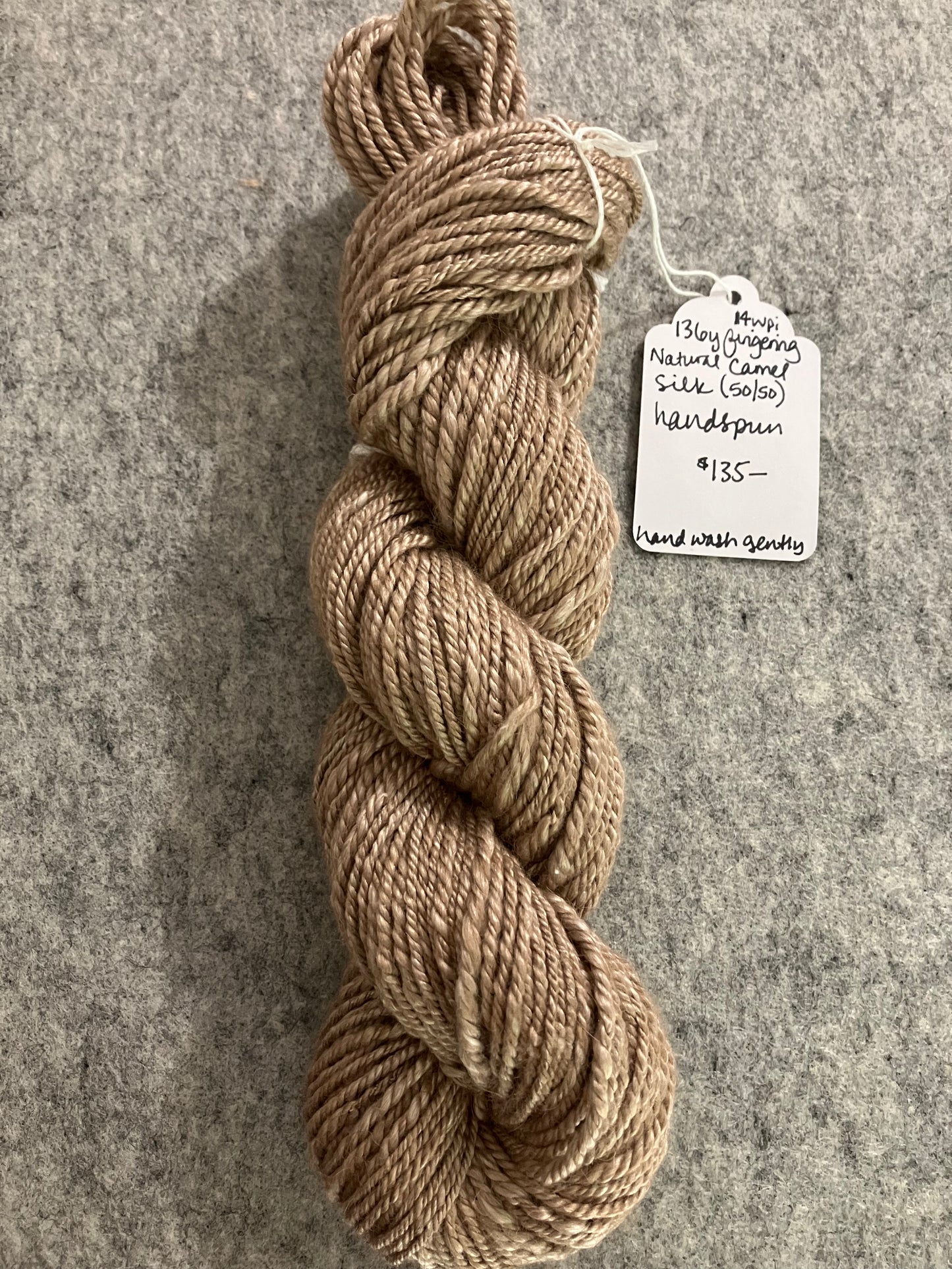 Camel Silk handspun yarn