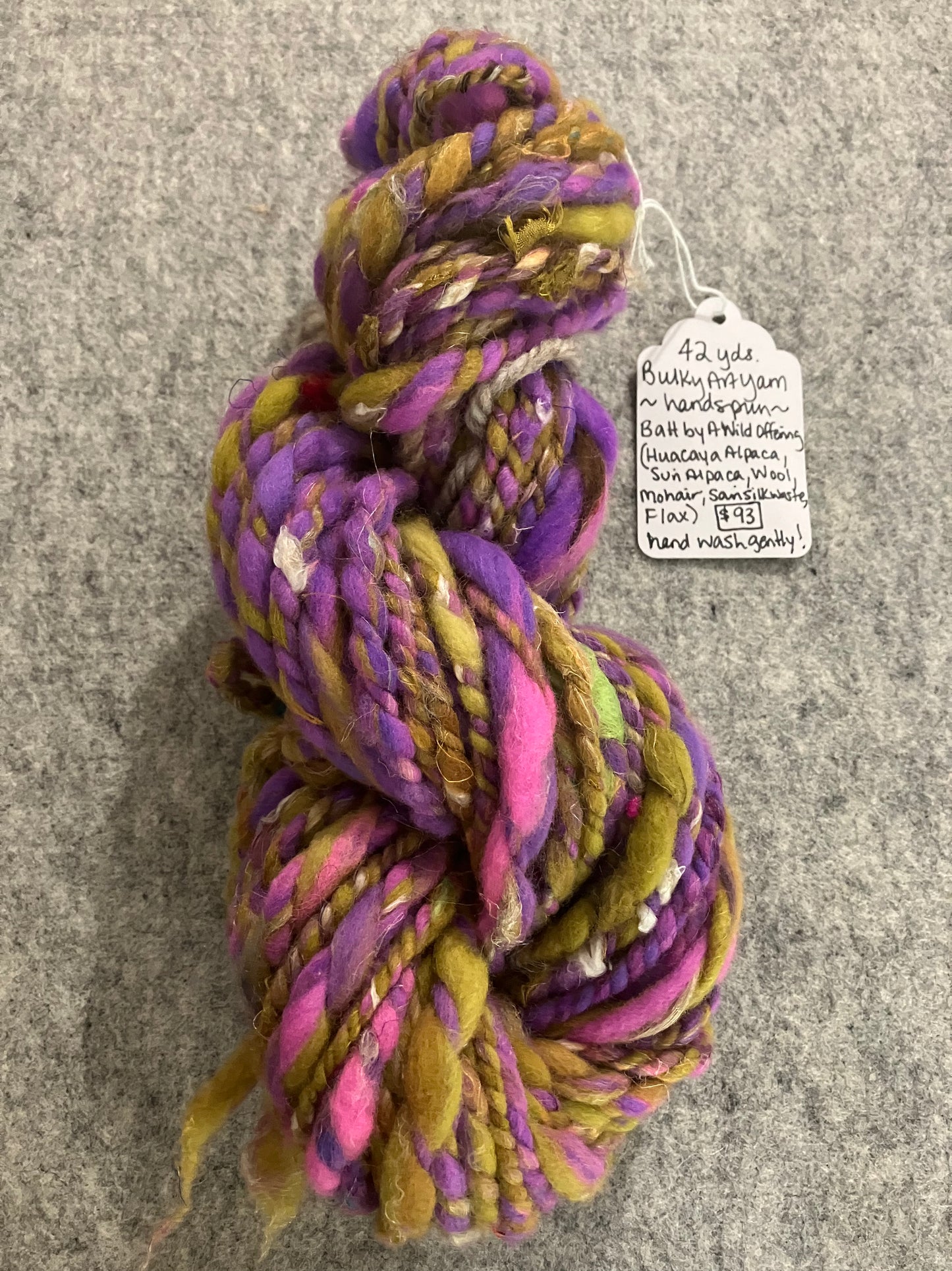 42y handspun art yarn