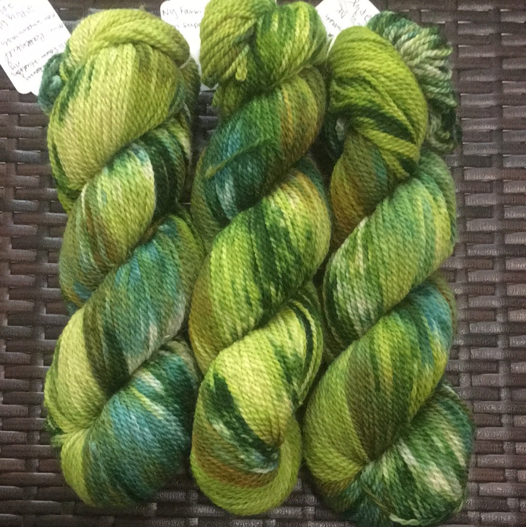 NY Farm yarn Hand Dyed NonSuperwash